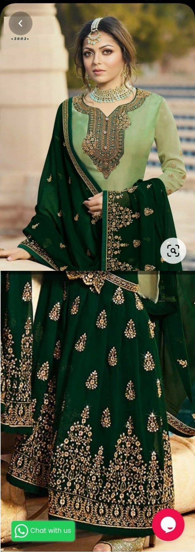 neck top dupatta