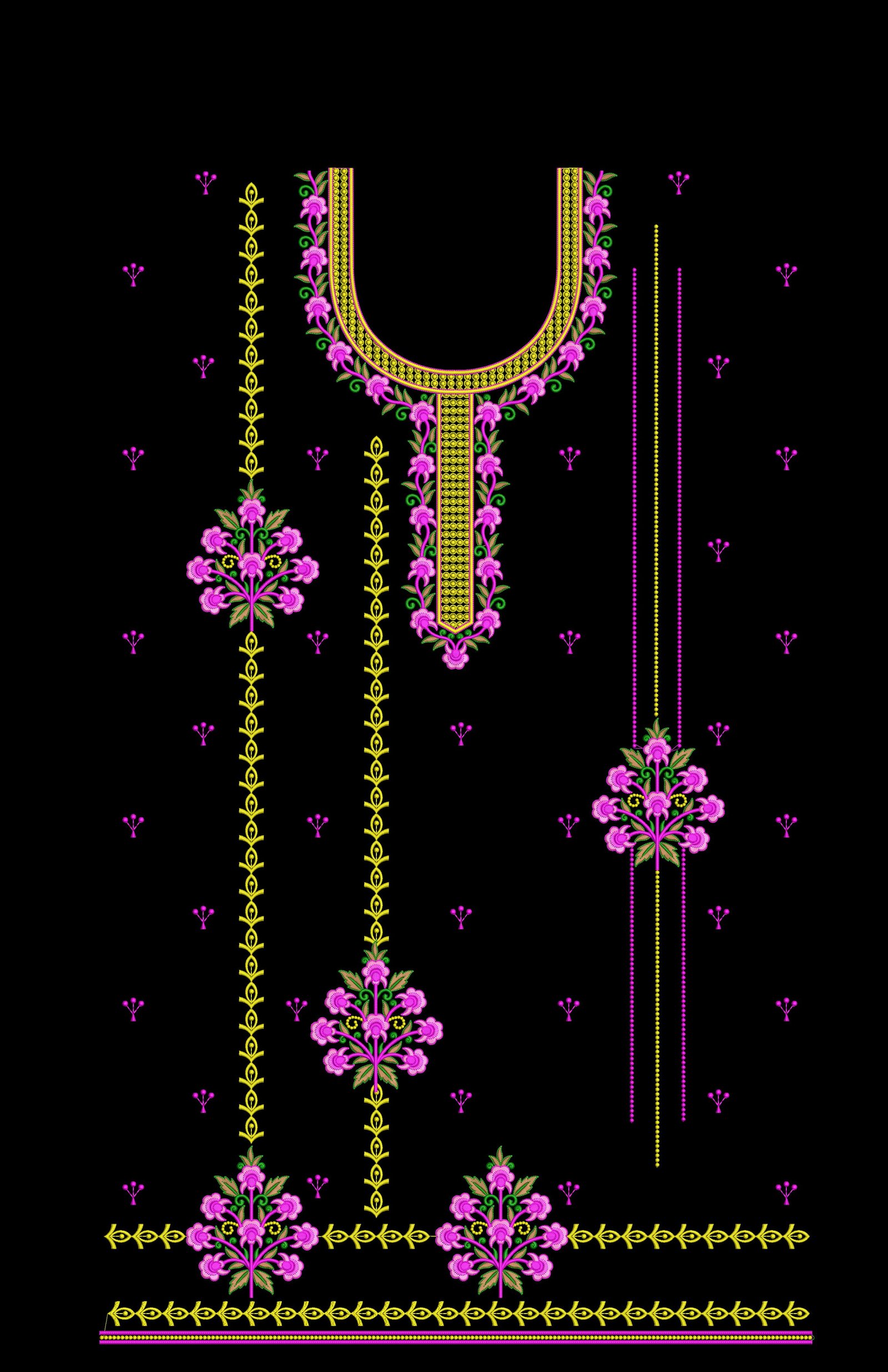 neck top dupatta