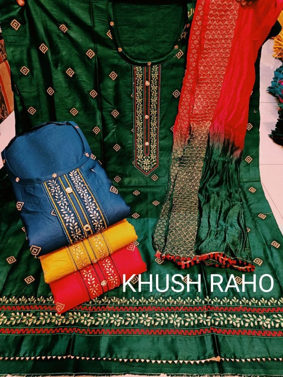 Neck top dupatta