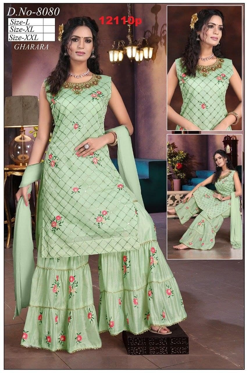 neck top dupatta