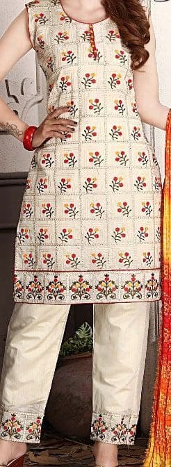 neck top dupatta