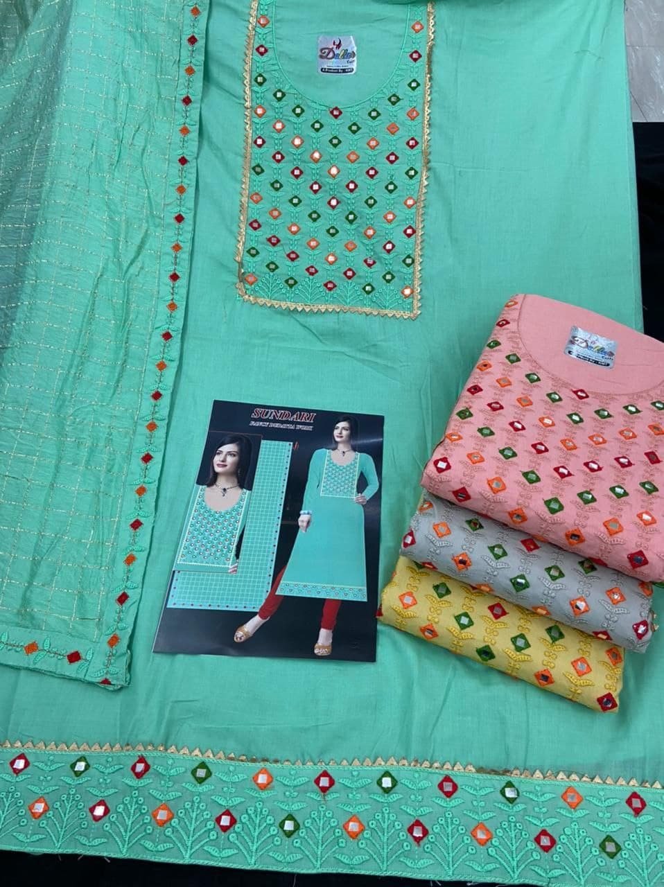 Neck top dupatta
