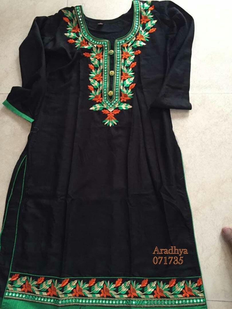 fancy kurti neck