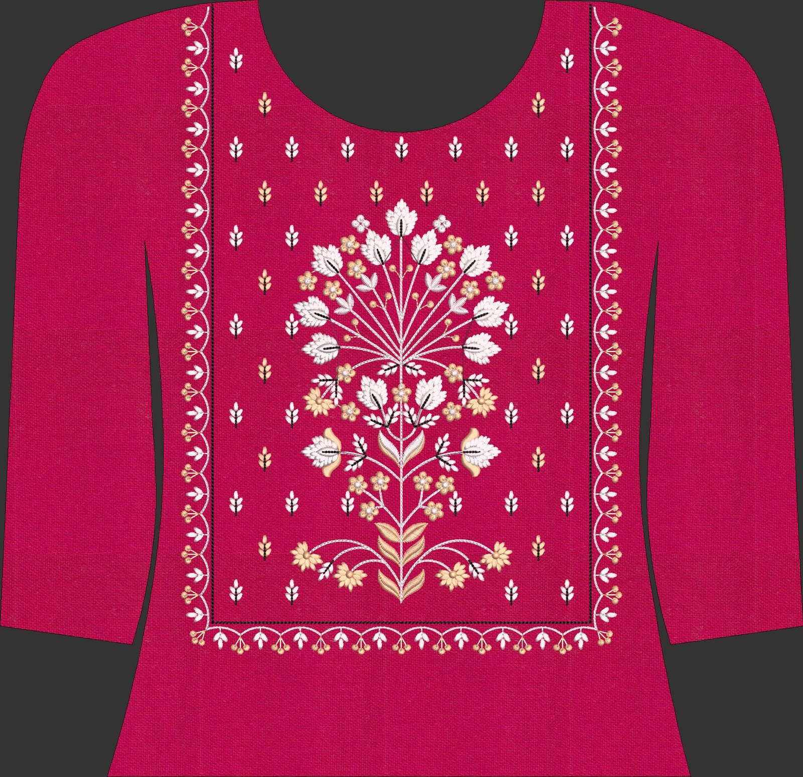 fancy  kurti neck