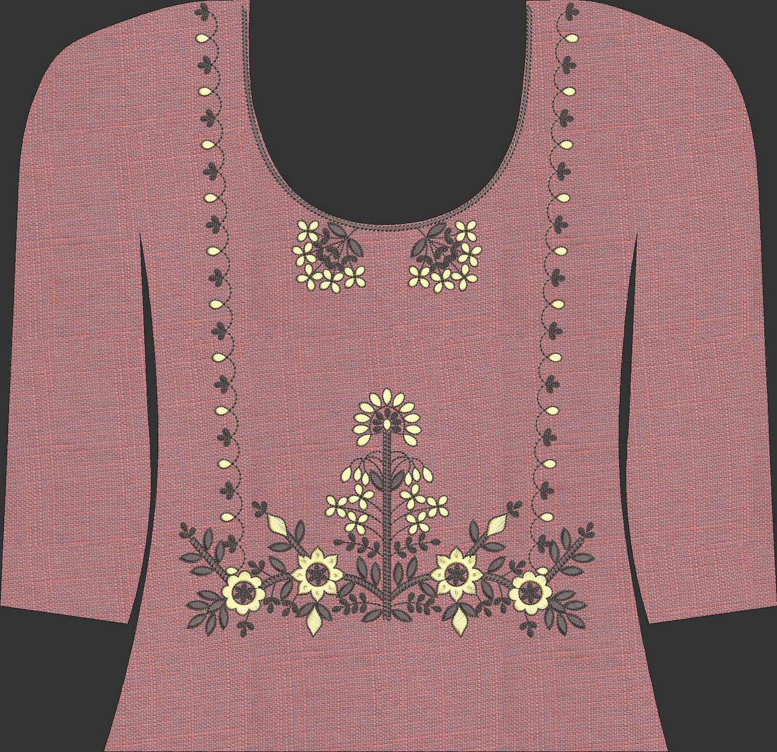 fancy  kurti neck
