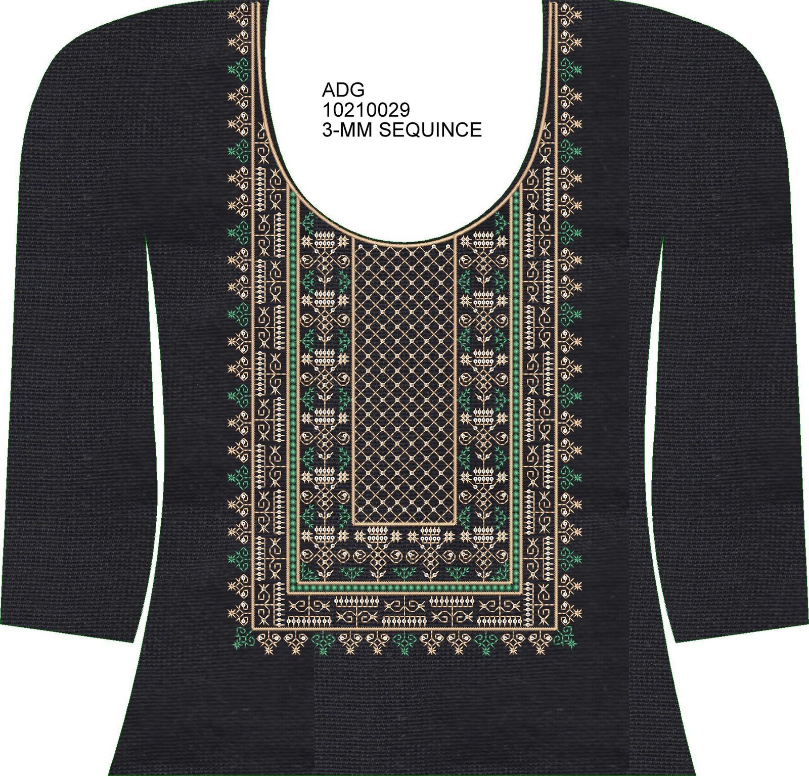 sq.fancy kurti neck