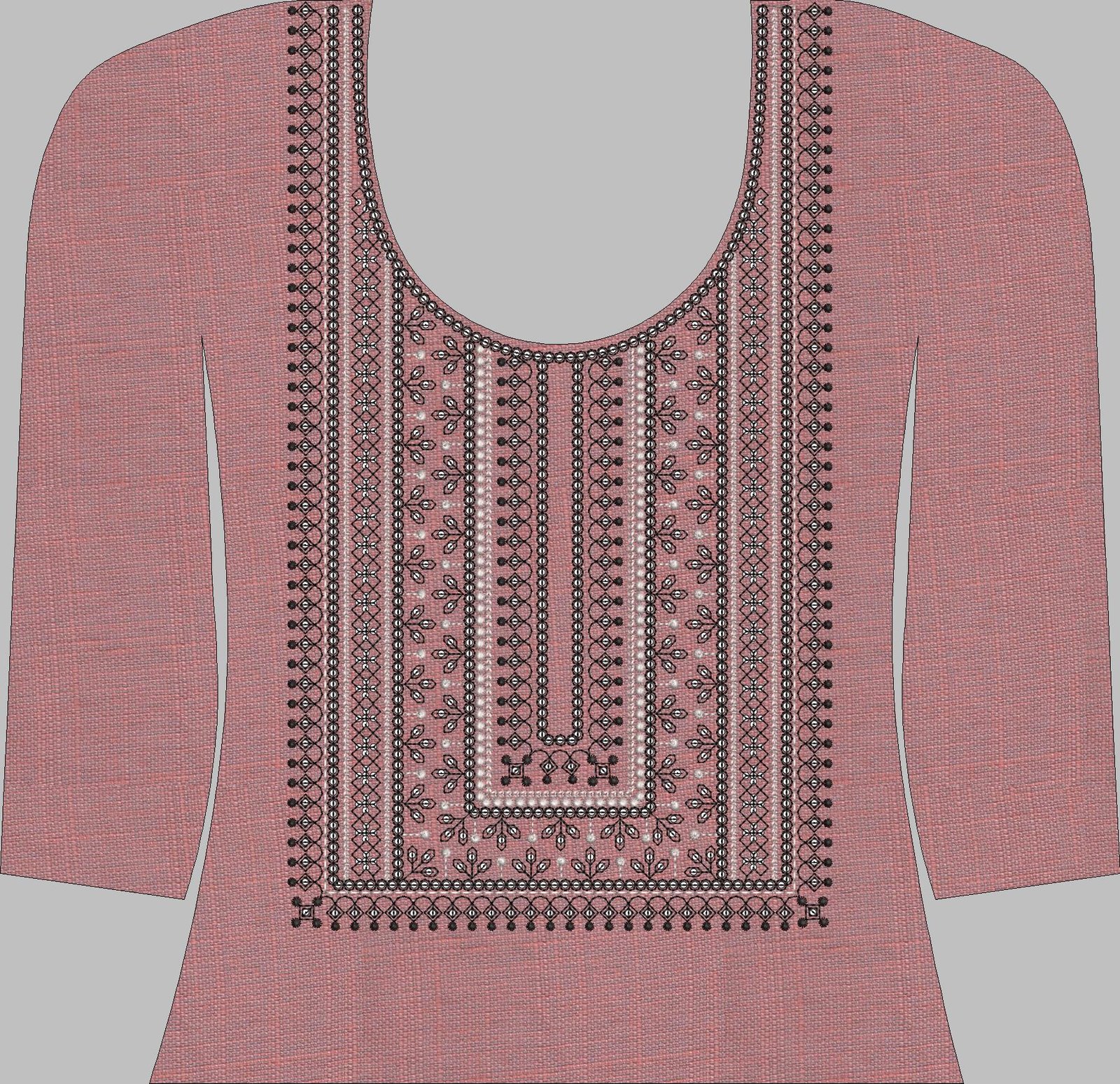 sq. fancy  kurti neck
