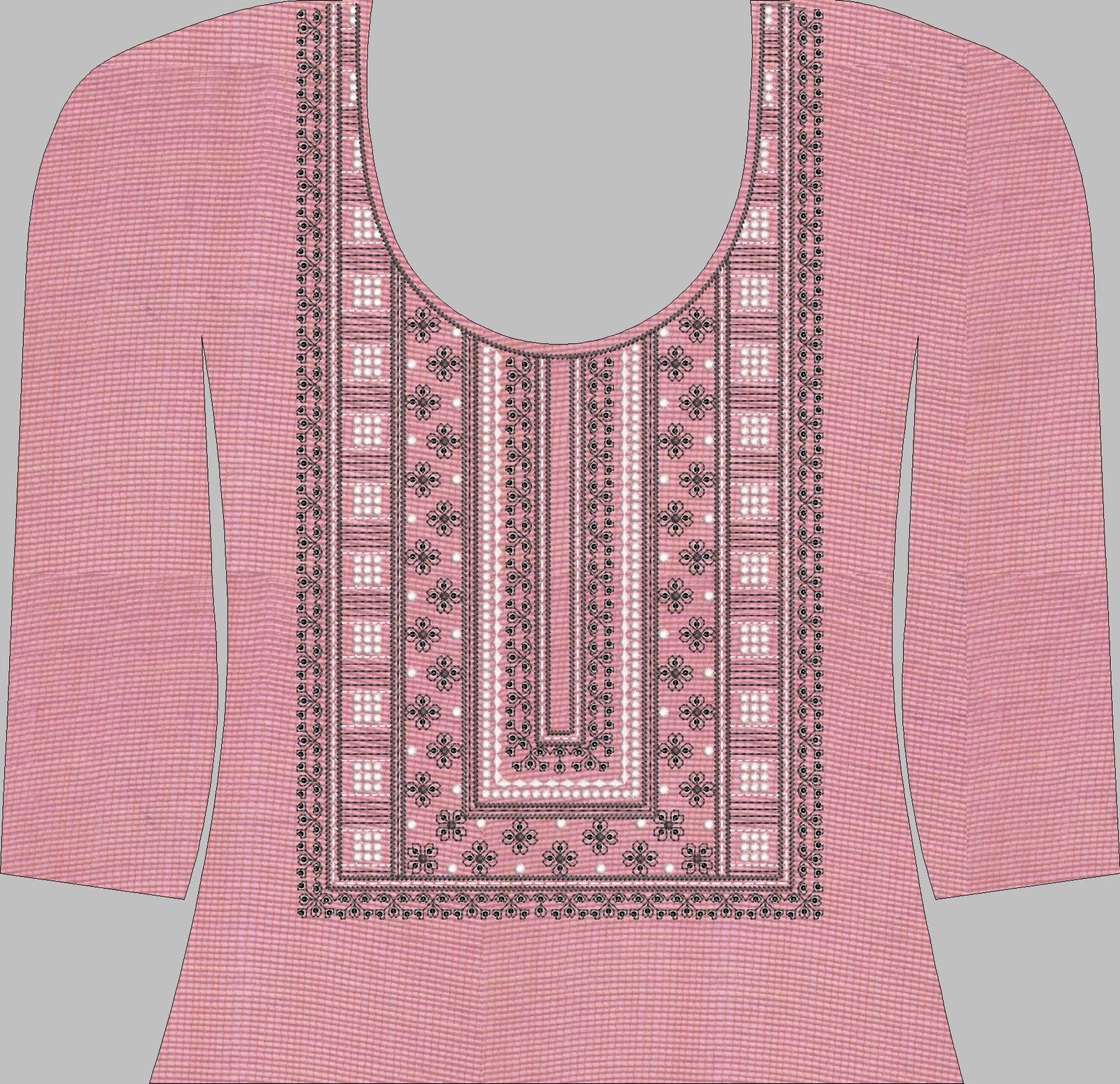 sq.fancy  kurti neck