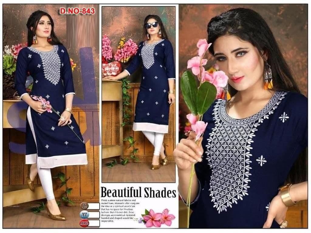 fancy  kurti neck