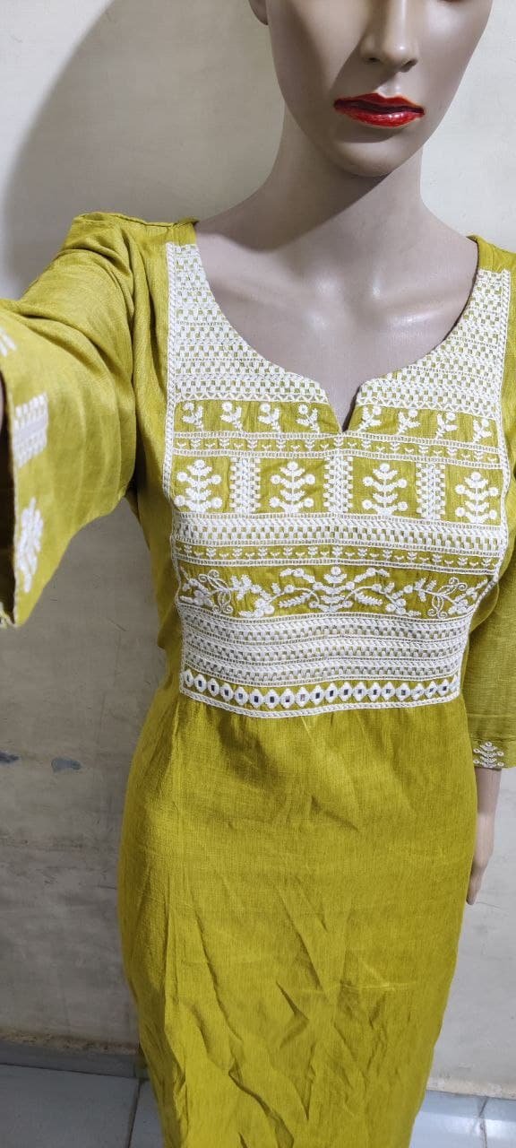 fancy  kurti neck