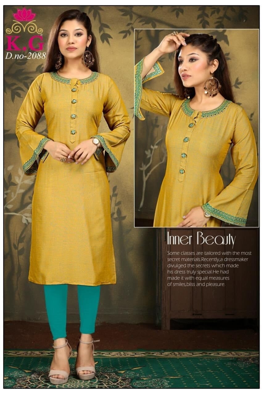 fancy  kurti neck