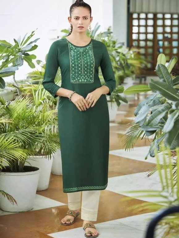 fancy  kurti neck