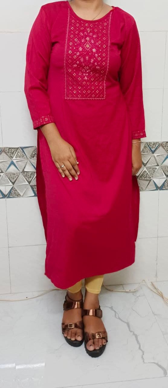 fancy  kurti neck