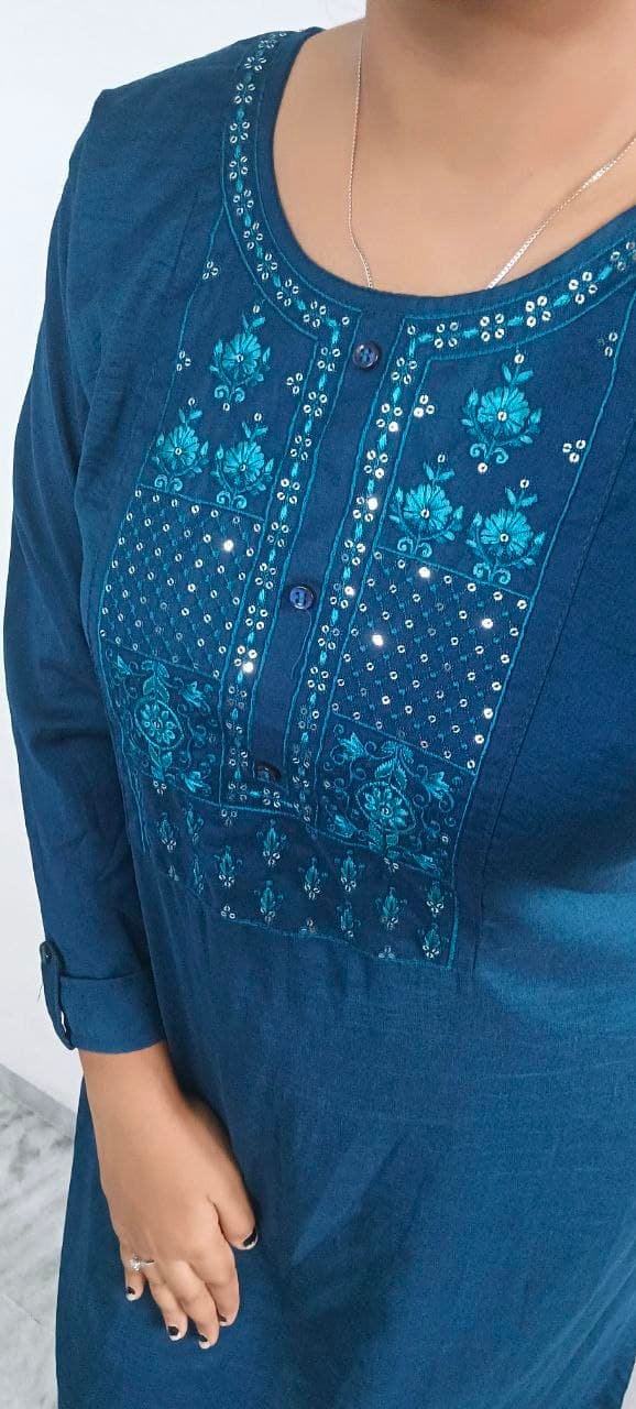 fancy  kurti neck