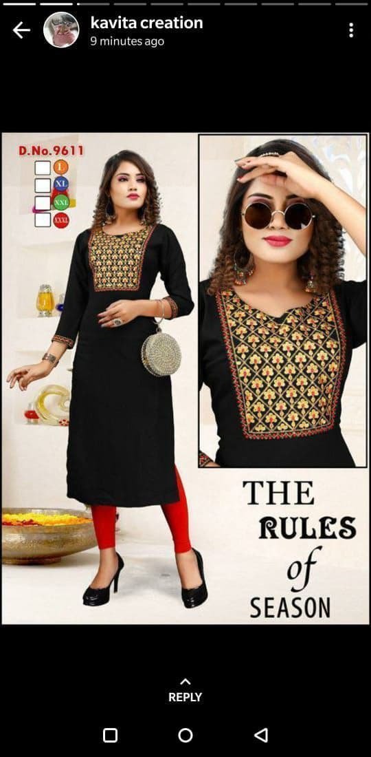 fancy  kurti neck