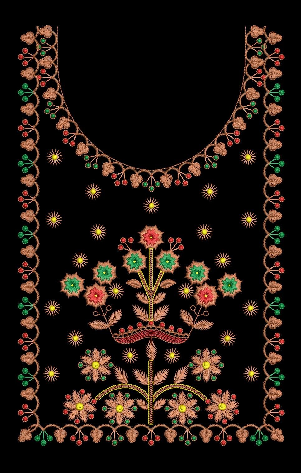 fancy  kurti neck