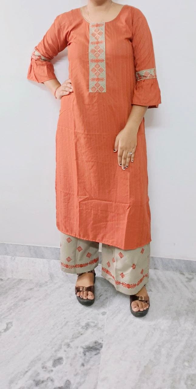 fancy  kurti&  plazo