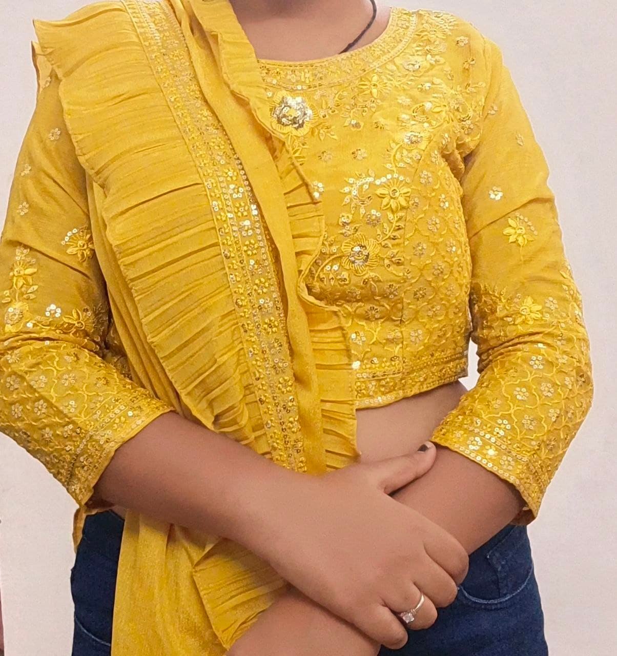 sequince top & duppata