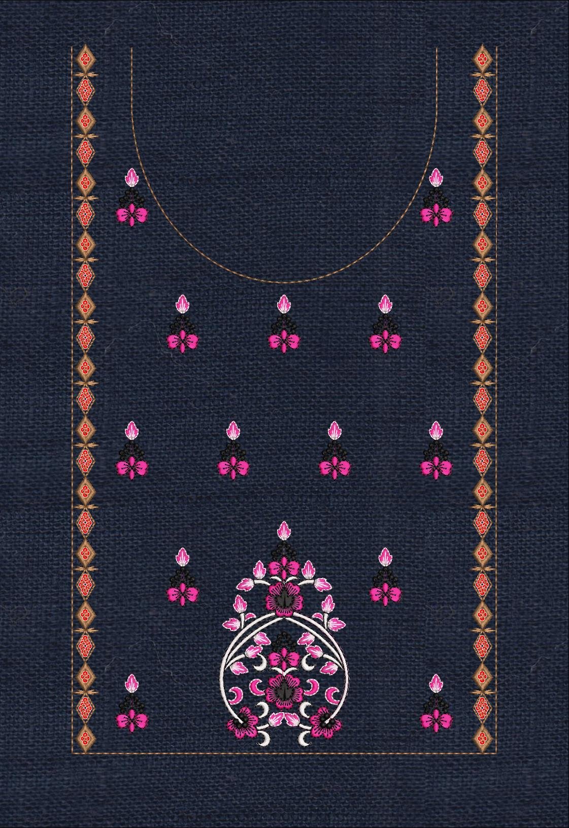 sequince neck kurti