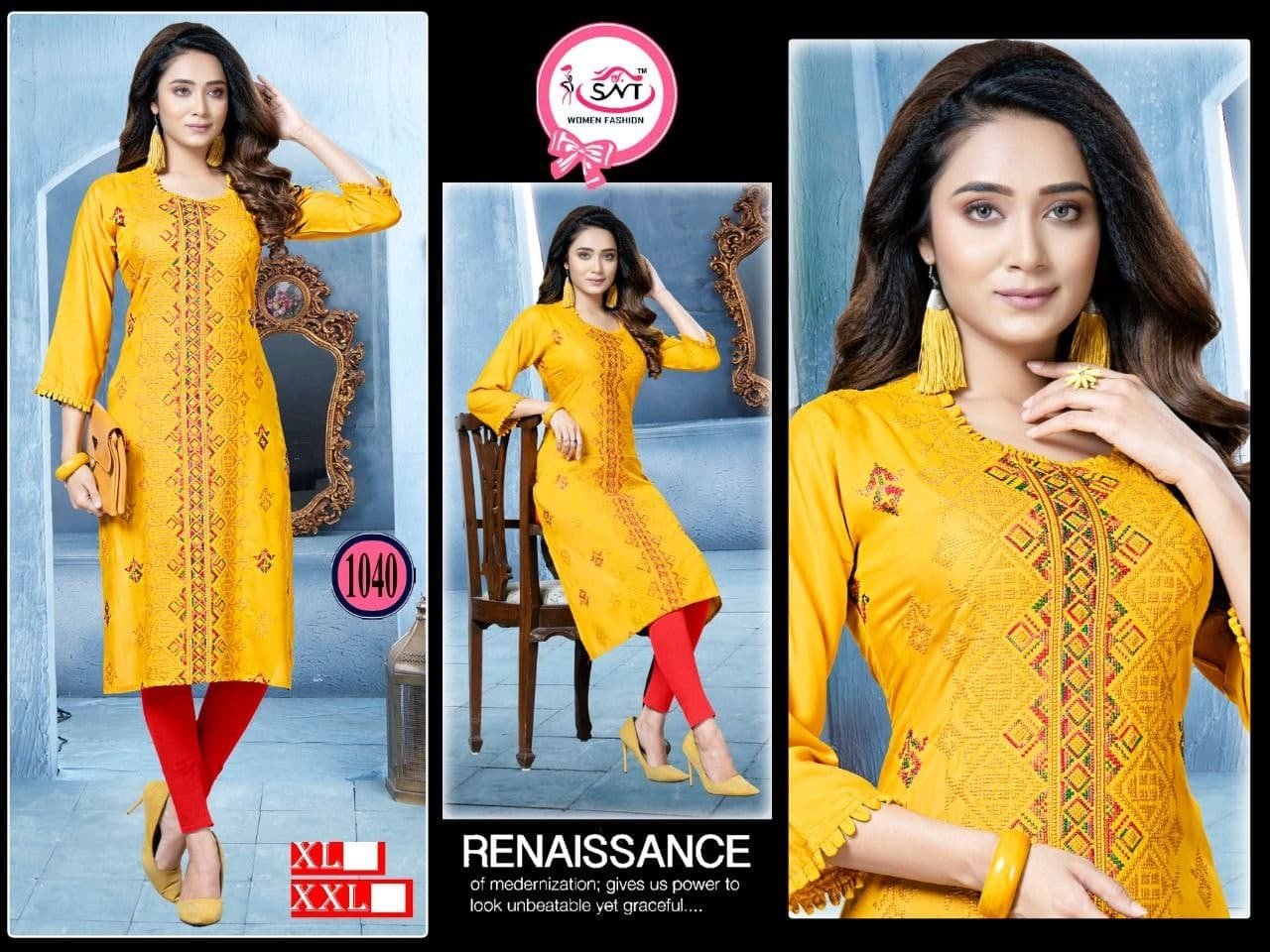 Cross Stitch kurti