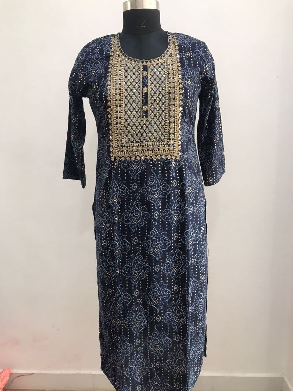 Cording + sequince kurti
