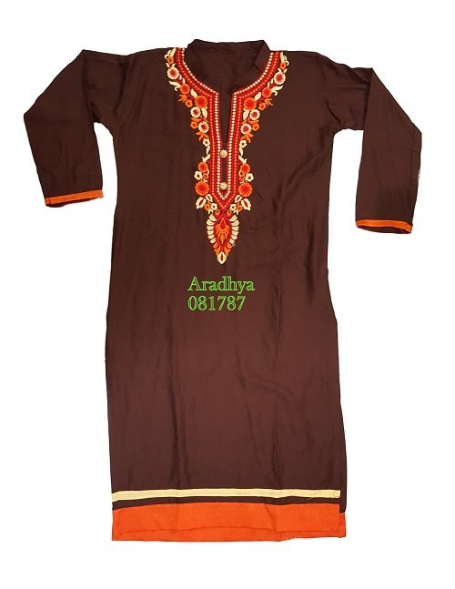 fancy kurti neck