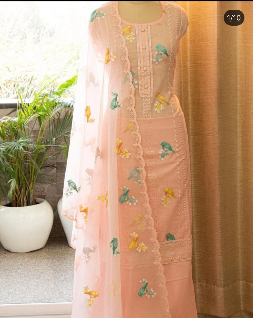 Cording Neck/ Top Duppata