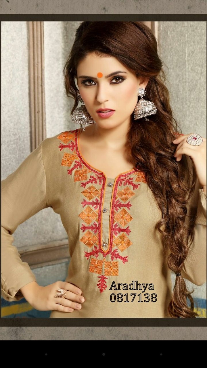 fancy kurti neck