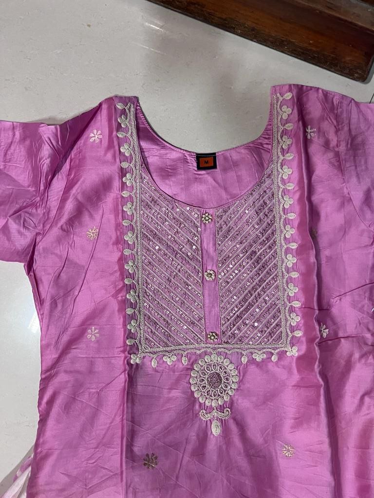 Cording & sequince kurti