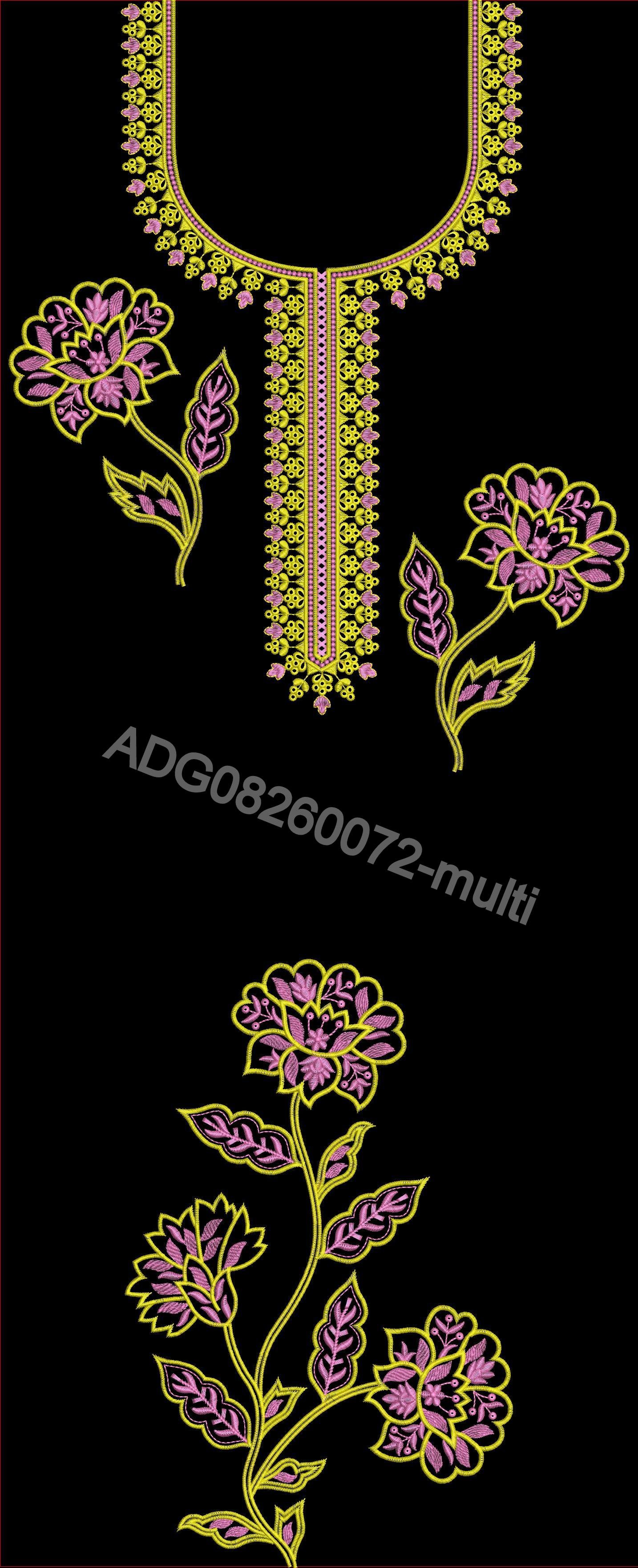 kurti neck panel