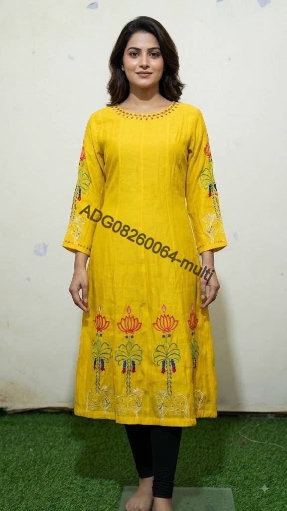 kurti neck panel
