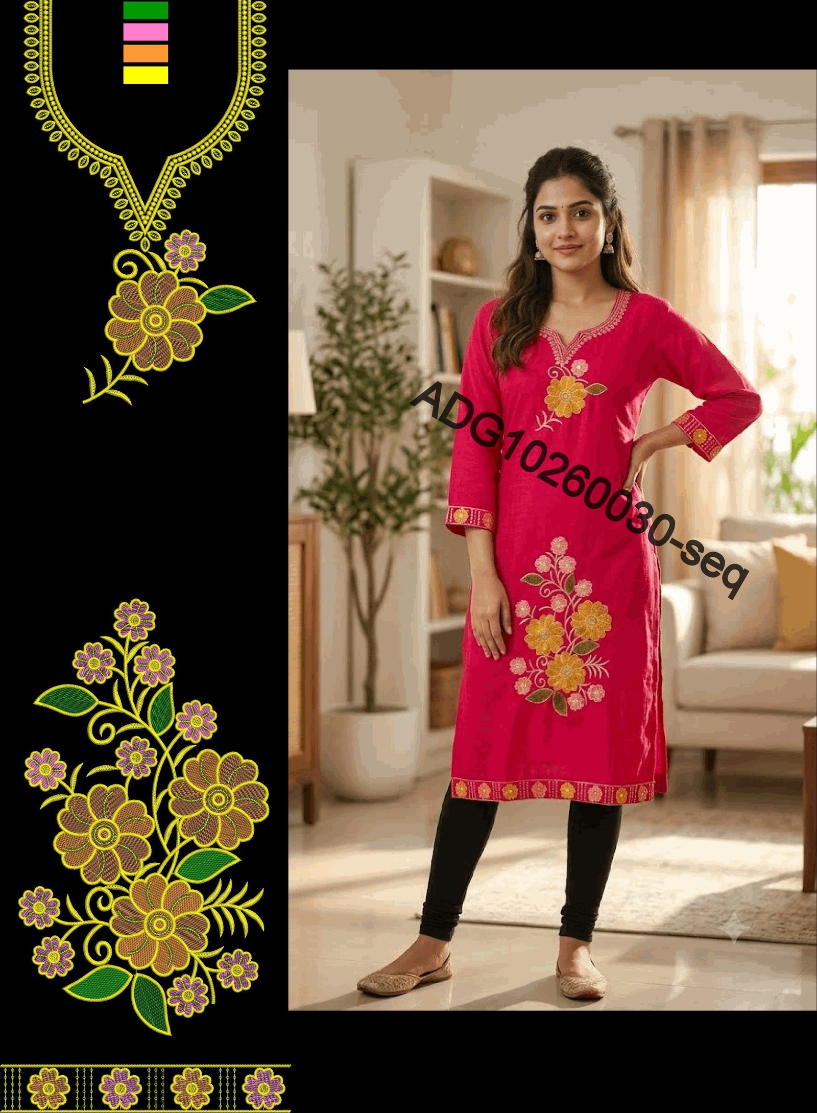 kurti neck panel sq